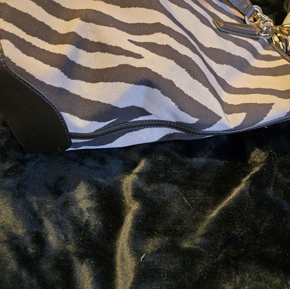 Coach Madison Phobe Zebra Print Tote Brown With Gold Hardware - Picture 5 of 12